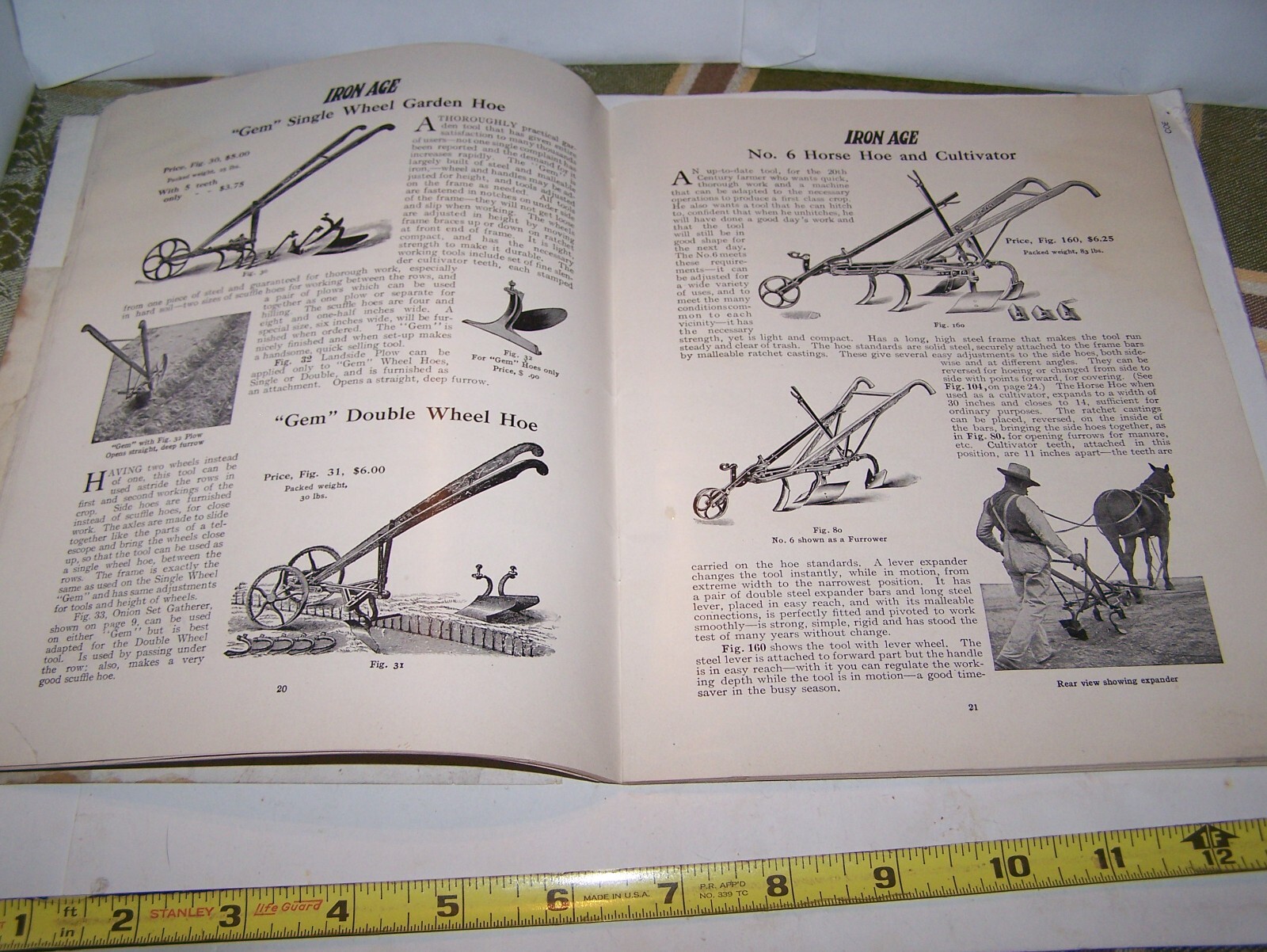 IRON AGE 1910 Full Line Sales Catalog Cultivator Plow Planter Farm Garden NICE!