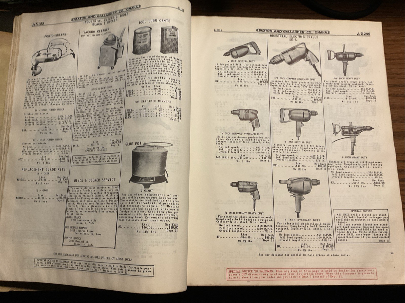 1954 Paxton And Gallagher Co. Farm & Automotive Catalogue Omaha Nebraska.