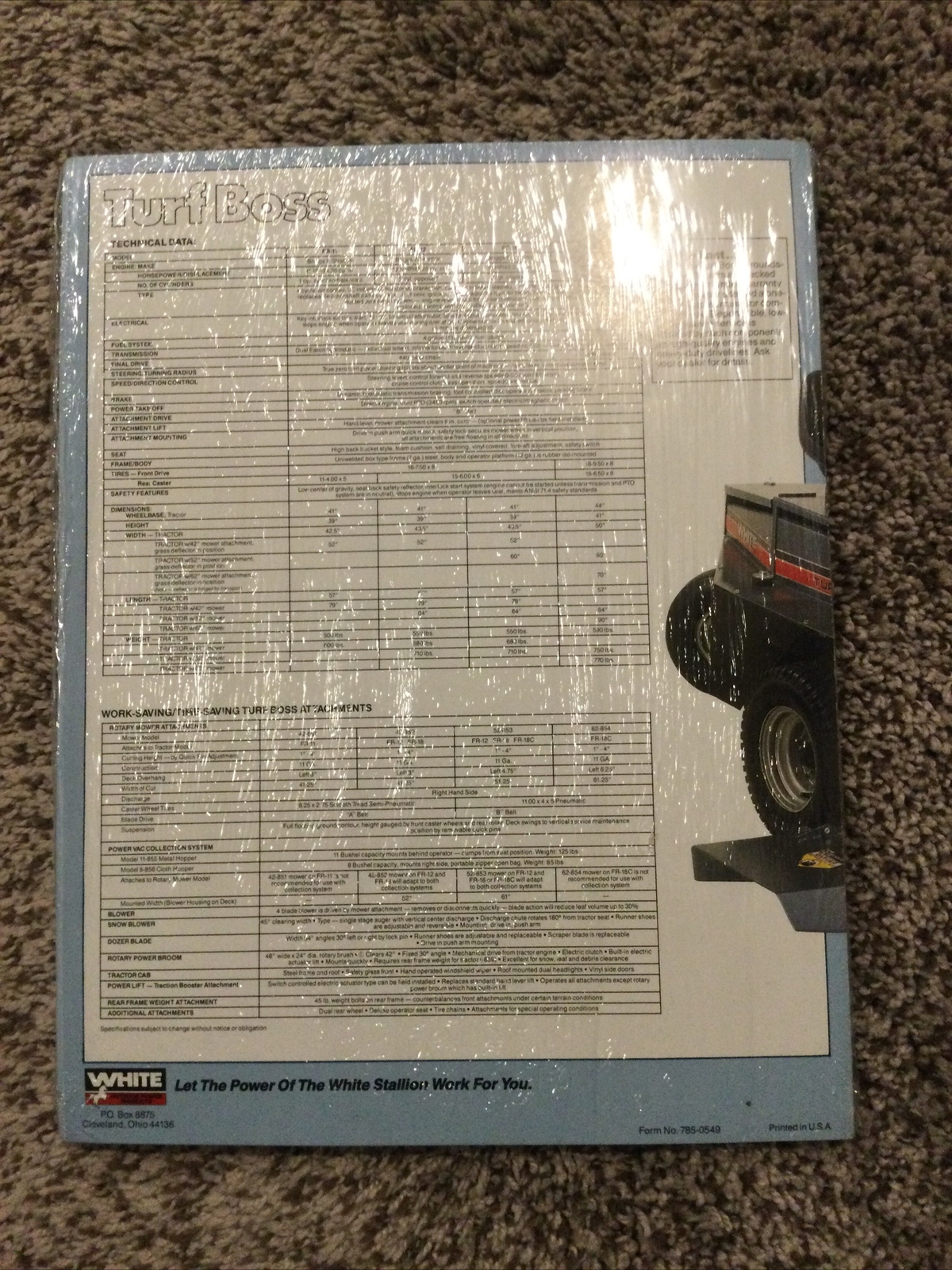 Full Sealed Bundle Of White Grounds Keeping Tractors Brochure