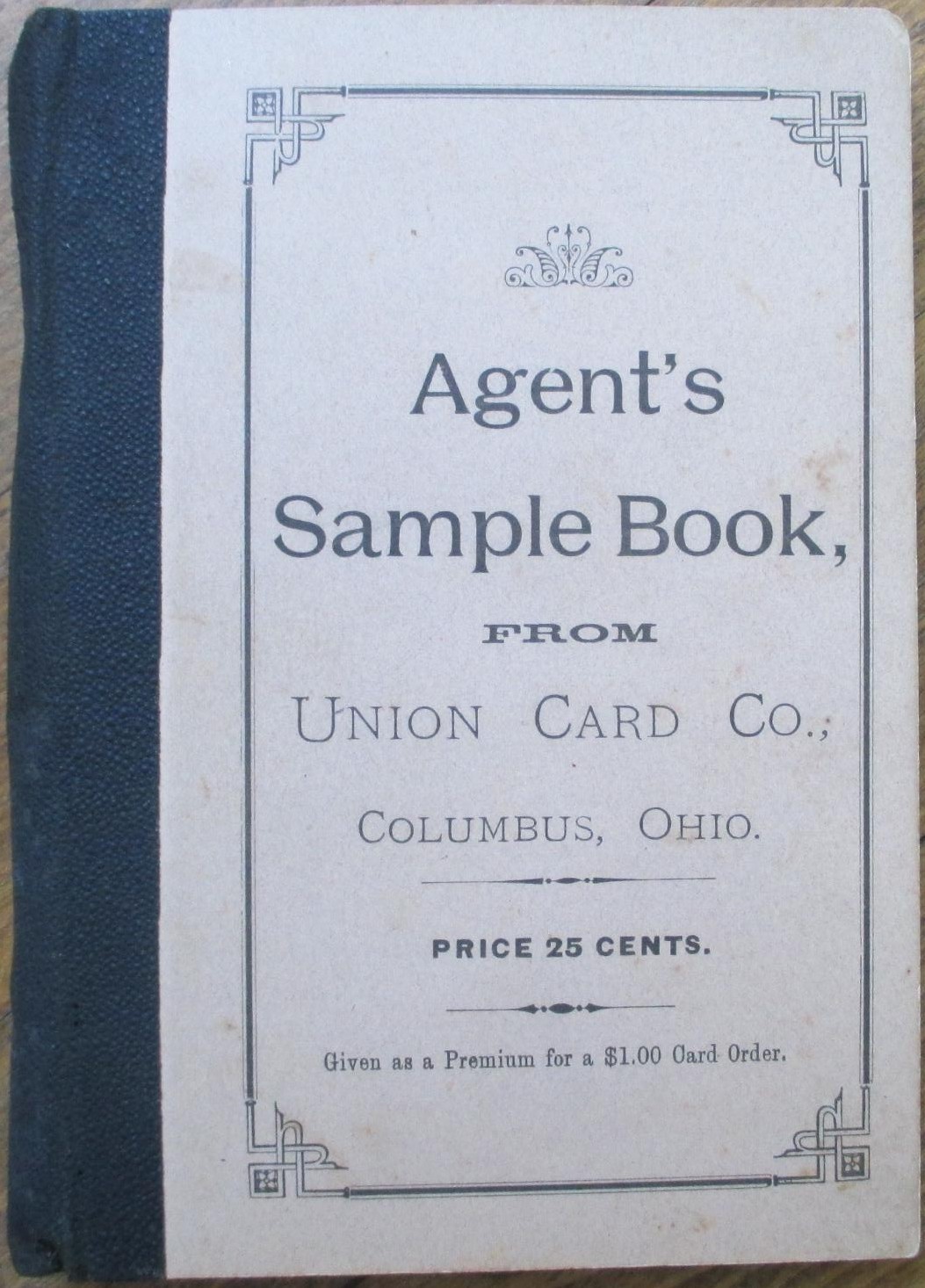 Victorian Trade Calling Card 1890 Salesmen&rsquo;s Sample Book Union Card Fringed