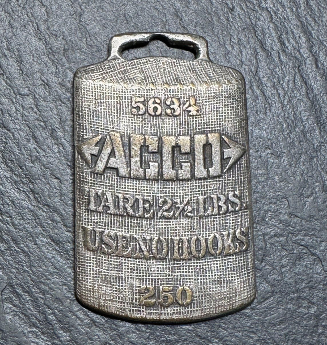 5634 ACCO COTTON BALE TAG TT HARRISON MEMPHIS, TEXAS FOB H419