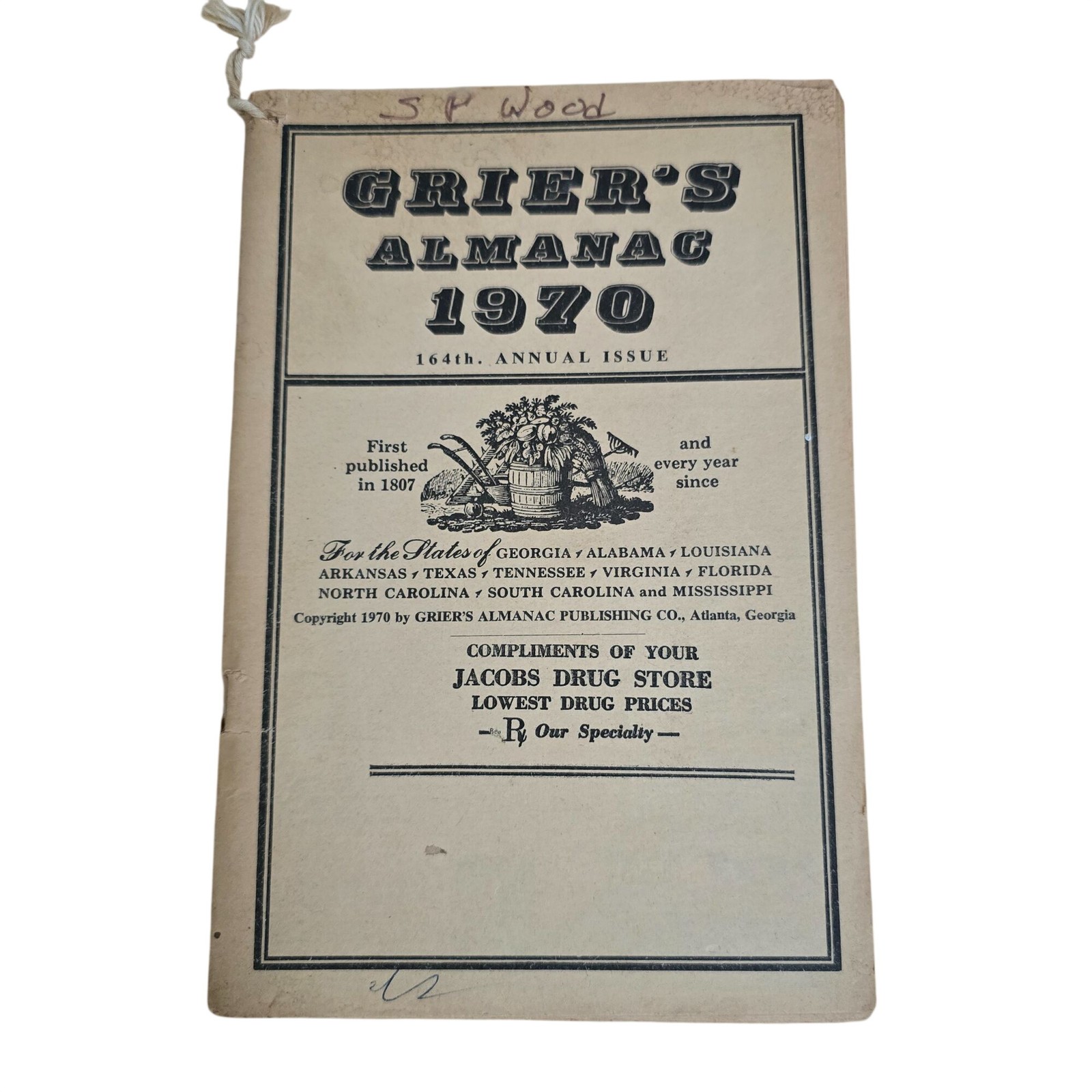 Vintage Grier’s Almanac Lot 1970 1971 1972 1973 1974 Ads Ephemera