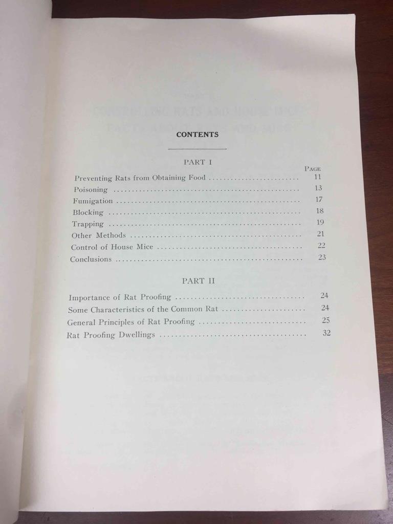 Vintage 1939 MSU Michigan State College Controlling Rats and House Mice 32 pages