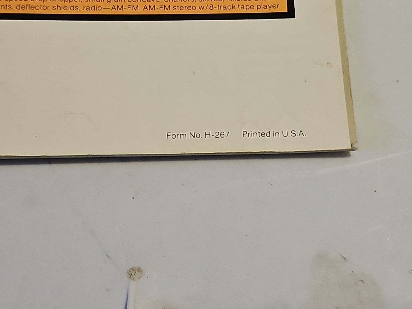 White Tractor 9700 Combine Sales Brochure