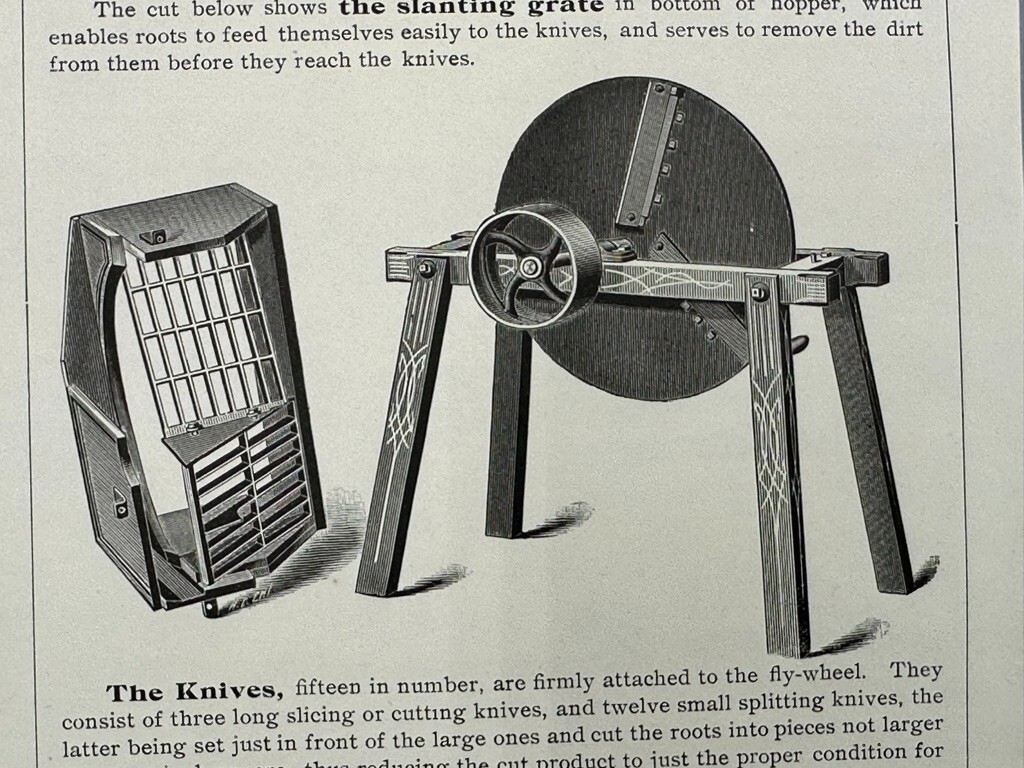 1890s EMPIRE Ag Works Vegetable Root Slicer FARM ADVERTISING Circular Cobleskill