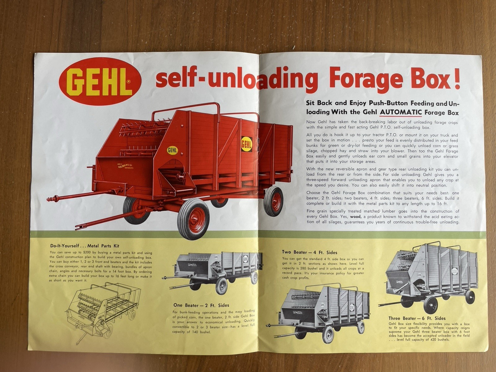 Gehl PTO Forage Box Brochure