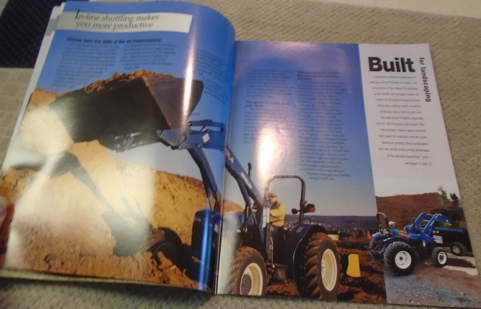 New Holland TN/TND/TNS TRACTORS Sales Brochure 42 to 62 PTO hp TN55/D/S TN65/D