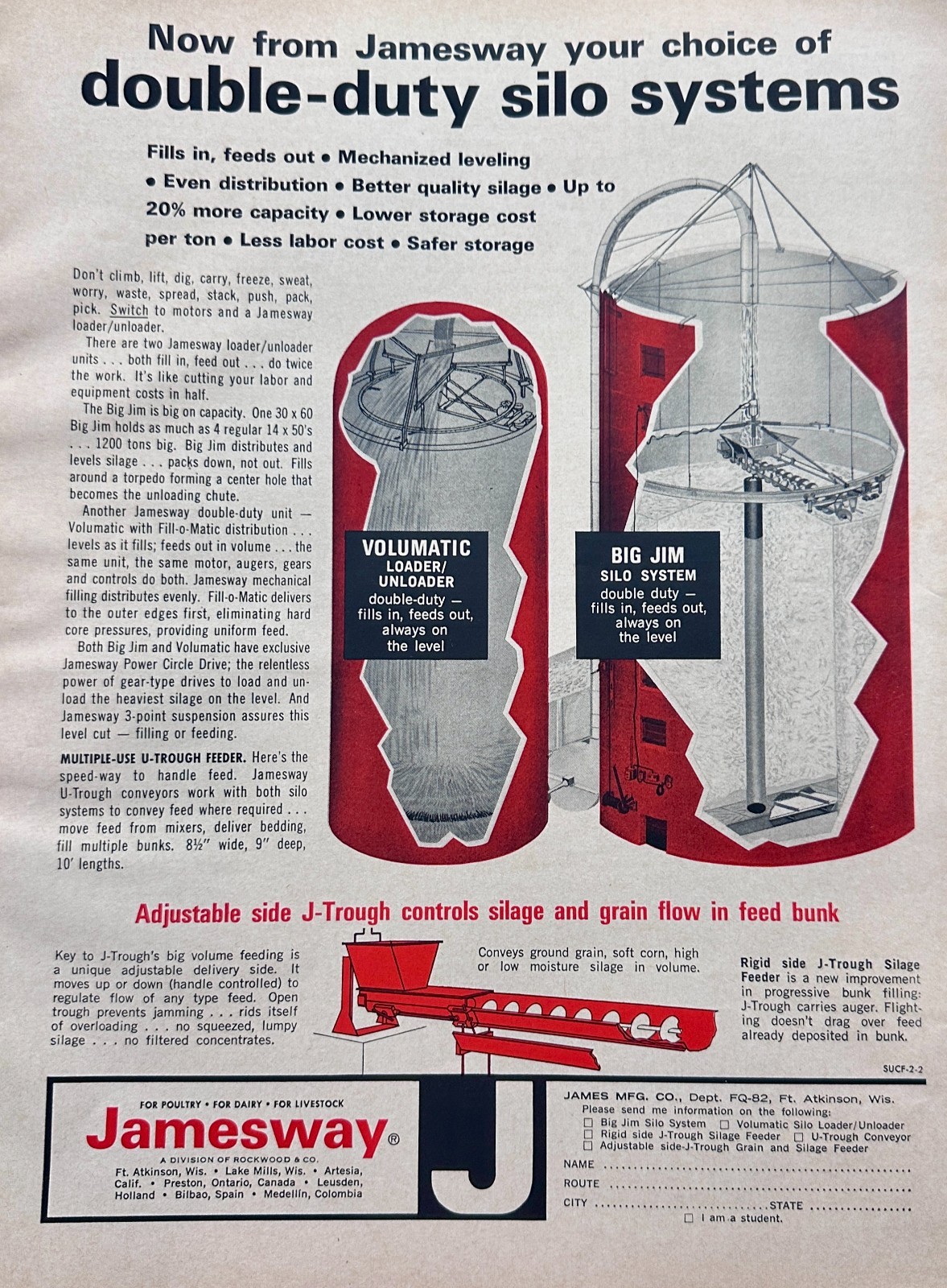 1962 Jamesway Double-Duty Silo System « Big Jim » Ad #1290