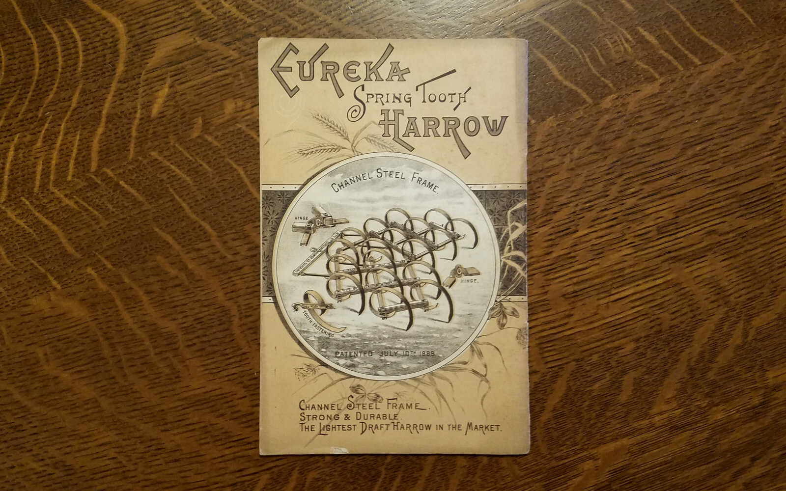 1889 Eureka Mower Farm Harvesting Cultivator Catalog Brochure Horse Tractor