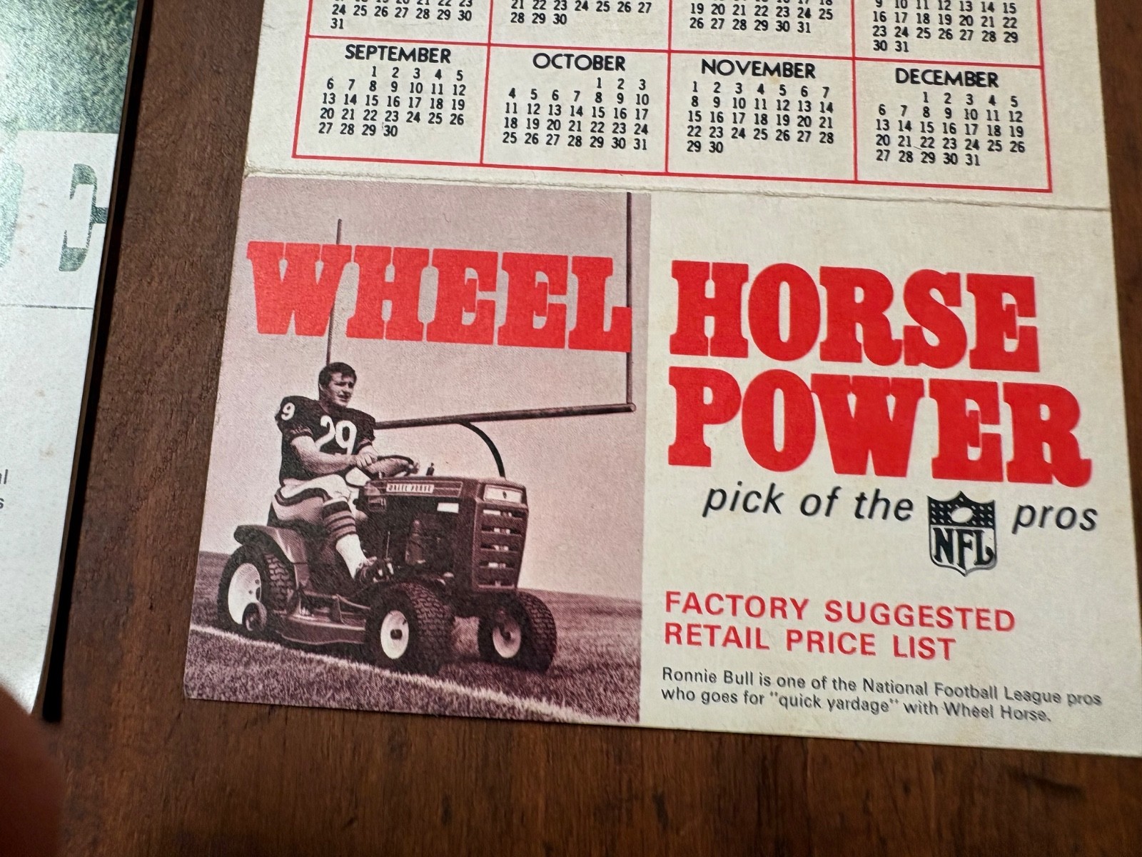 1970 Wheel Horse Garden Tractors Brochure NFL GT-14 Electro 12 Charger 10 12