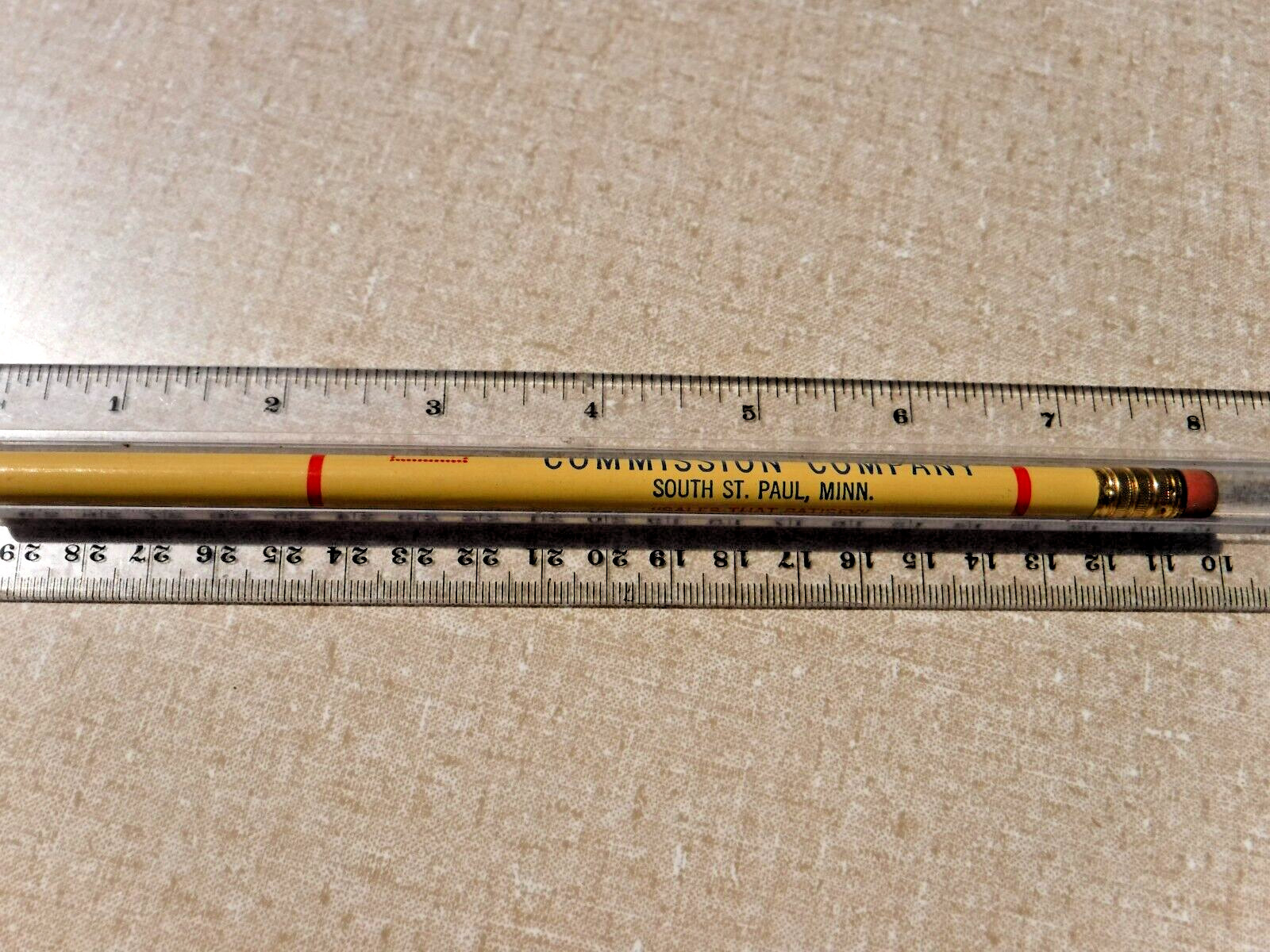 VTG~MINNESOTA LIVESTOCK COMMISION~Advertising Wooden Pencil South St Paul, MN