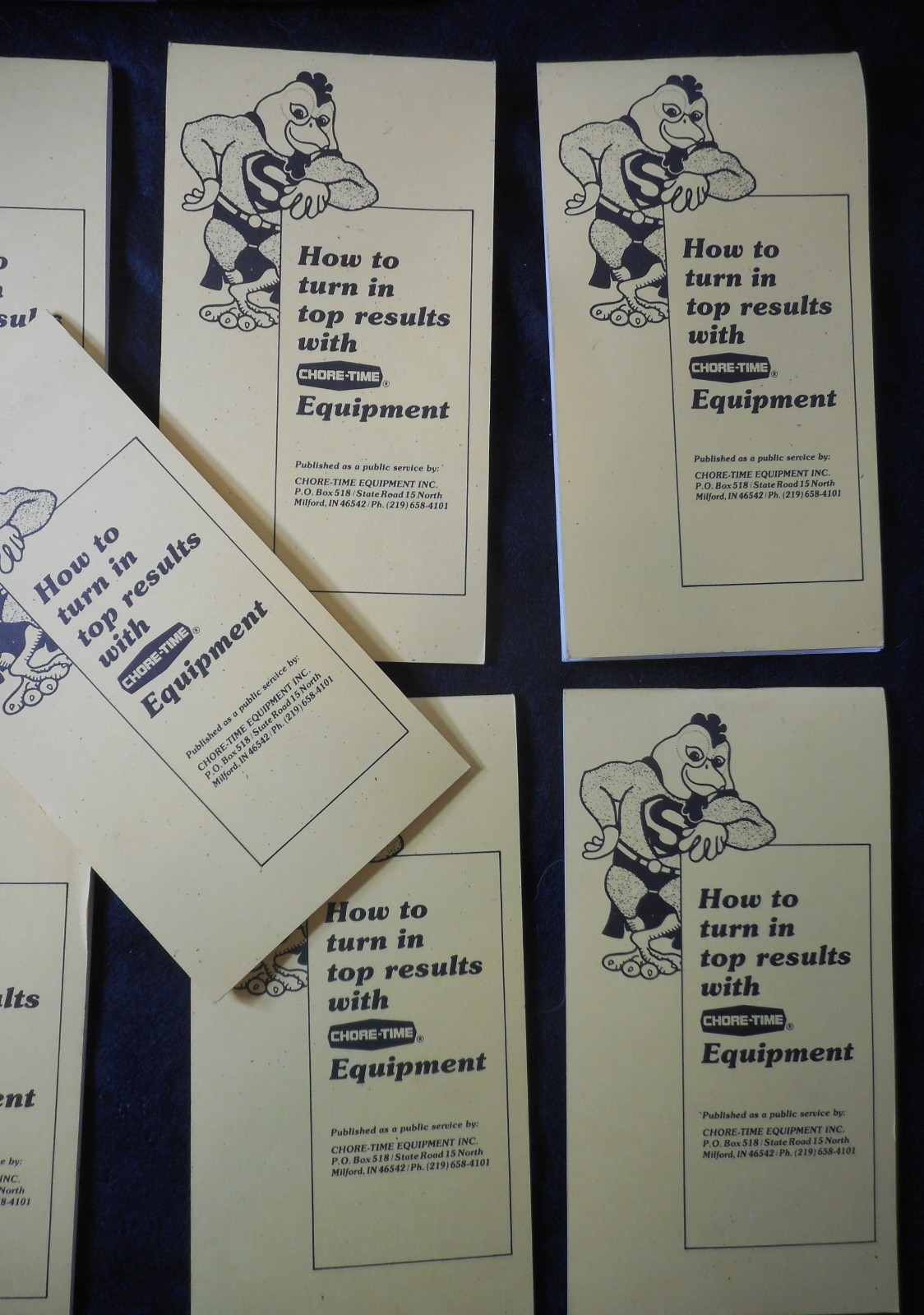 💥Vtg Chore Time Poultry Sales Pamphlets + 2 pens-FREE SHIP