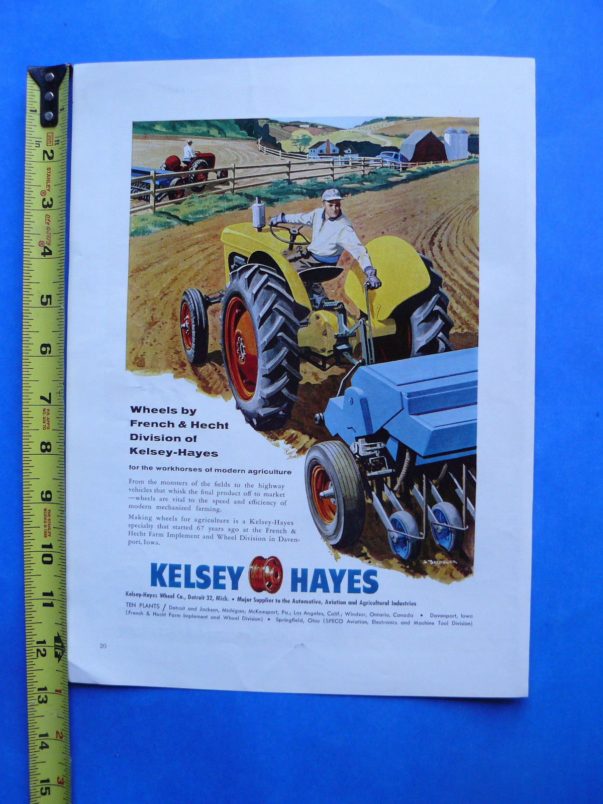 THE FARM QUARTERLY- SPRING 1956 -AD- KELSEY HAYES WHEELS