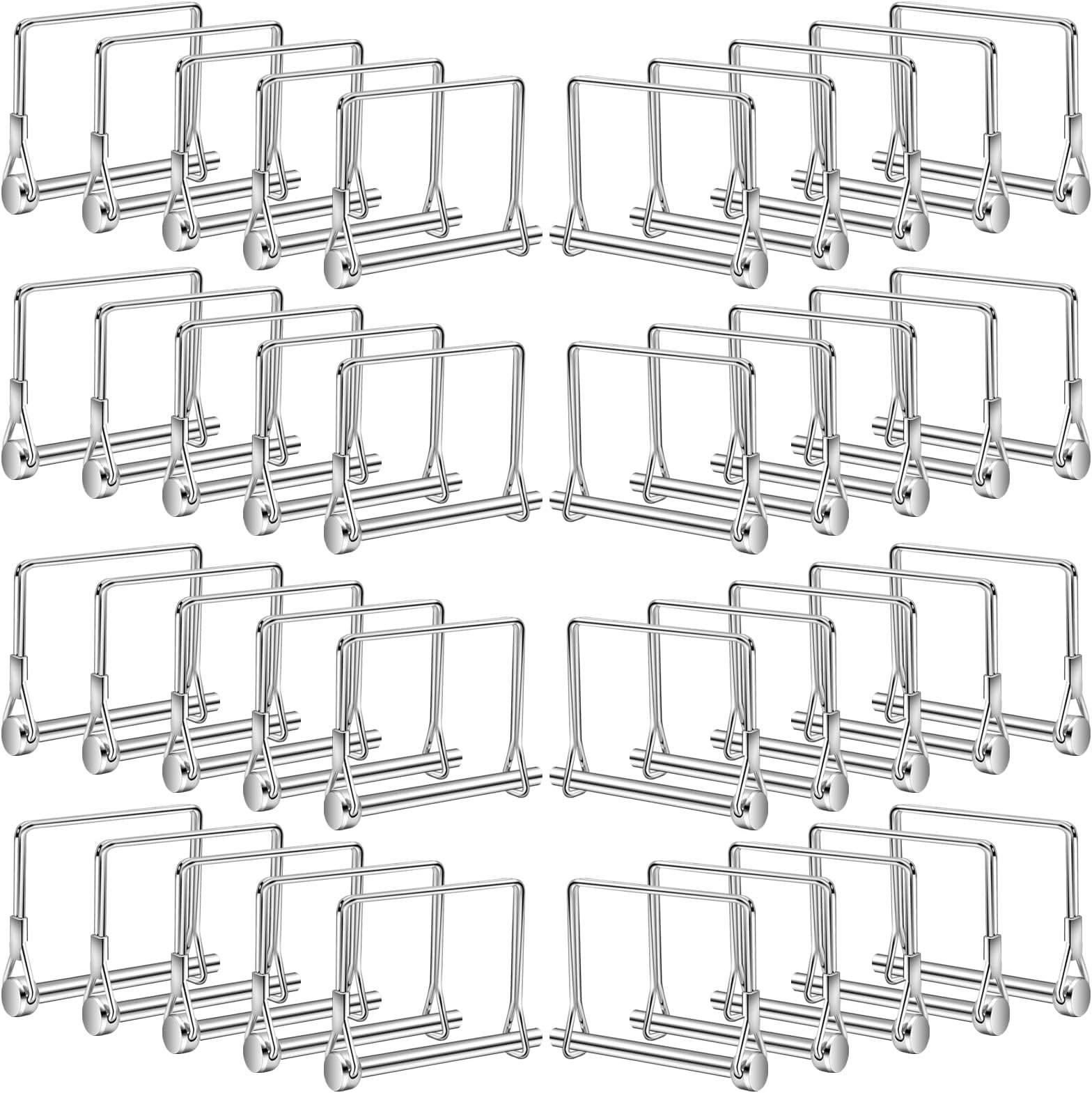 40 PCS Square Trailer Hitch Pin, Safety Carbon Steel Wire Shaft Locking Pin, …