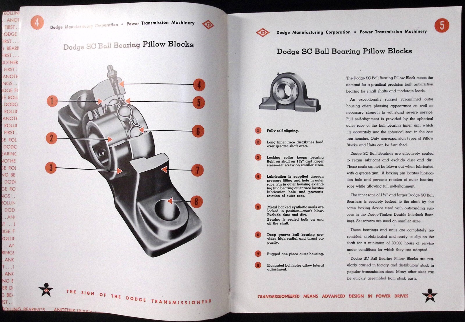 1953 Dodge of Mishawaka IN Rolling Bearings Bulletin A-622