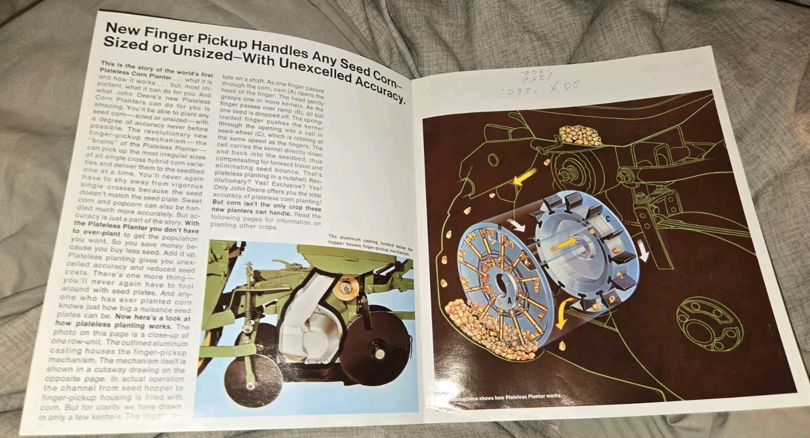 John Deere Plateless Corn Planters For 1968 Brochure