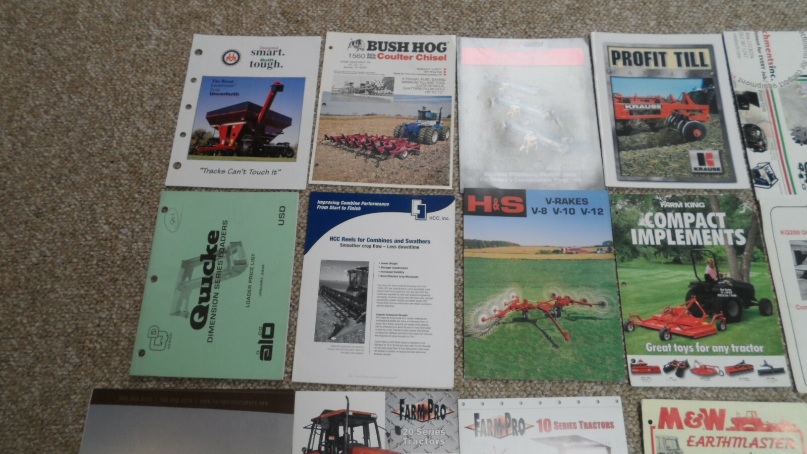 23 Dealer Brochures for Tractors, Farm Equipment & Tools. 1960s – Present