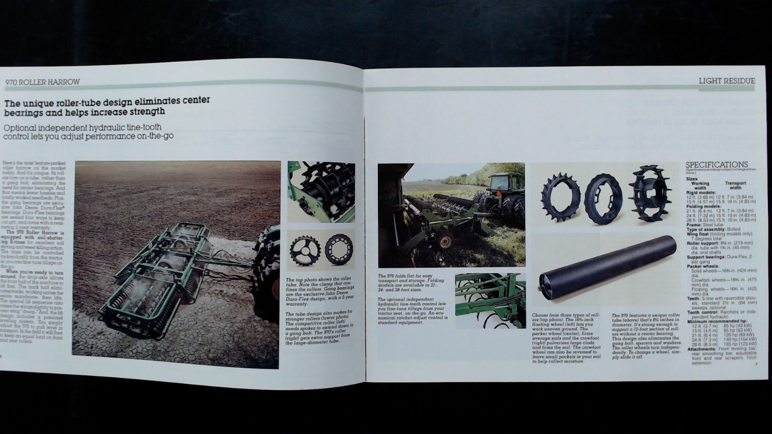 John Deere Seedbed Tillage Equipment Brochure Vintage Agricultural Flyer