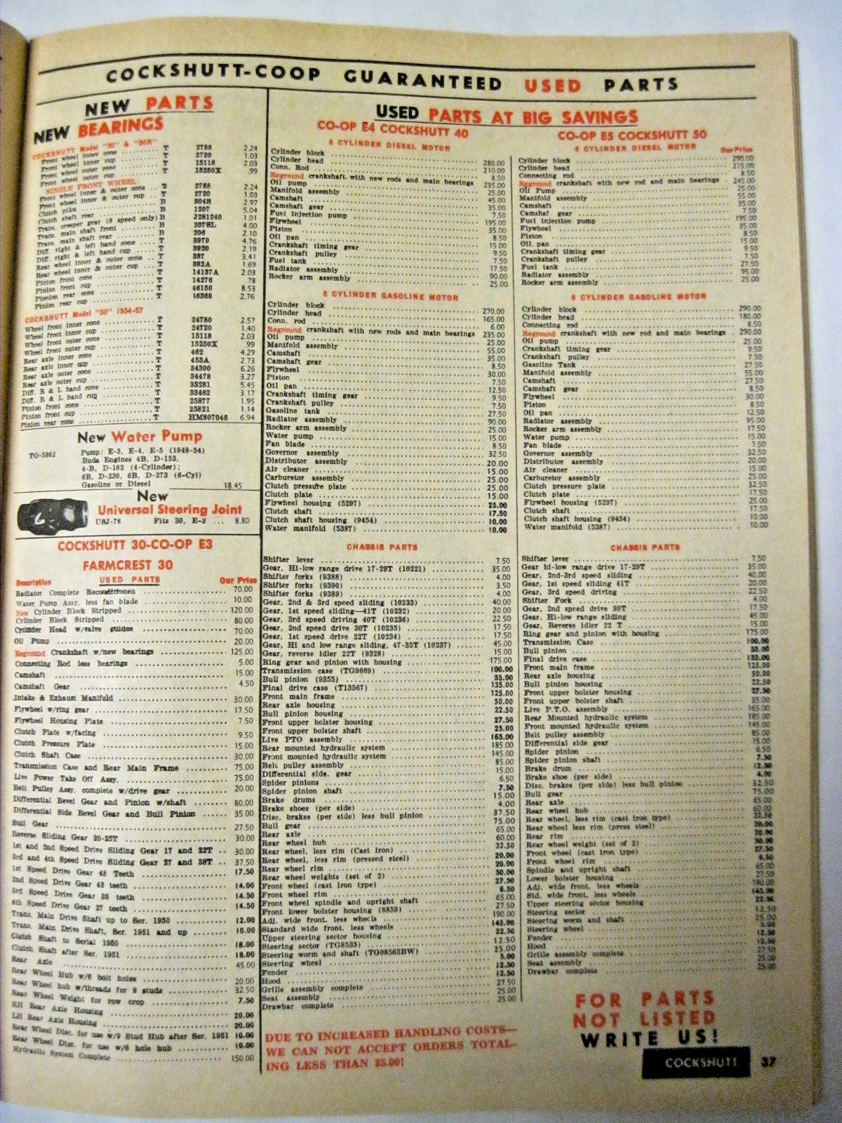 1974 Tractor Parts Discount Catalog