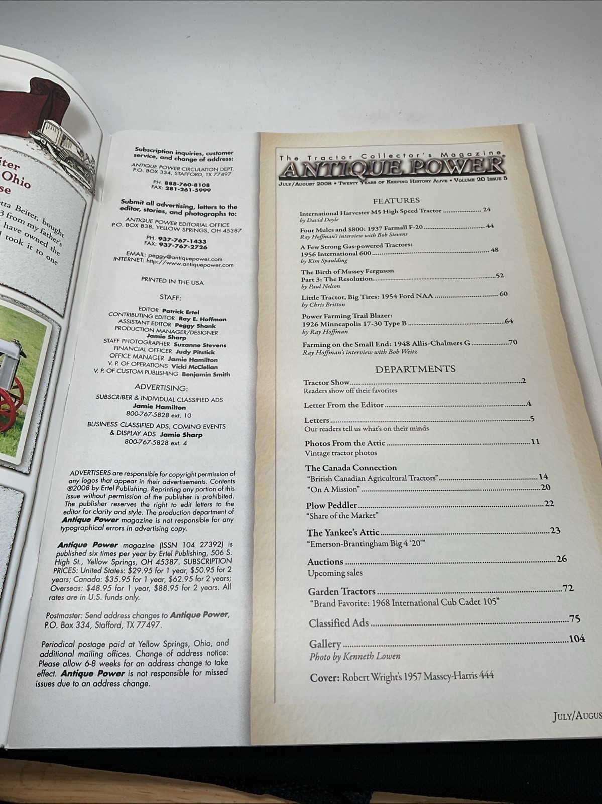 Antique Power Magazine – July August 2008 – The Birth of Massey Ferguson Part 3