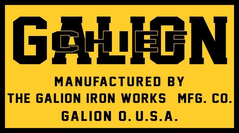 Galion Iron Works of OhiO – Chief Road Roller NEW Sign 24 x 48&Prime; USA STEEL