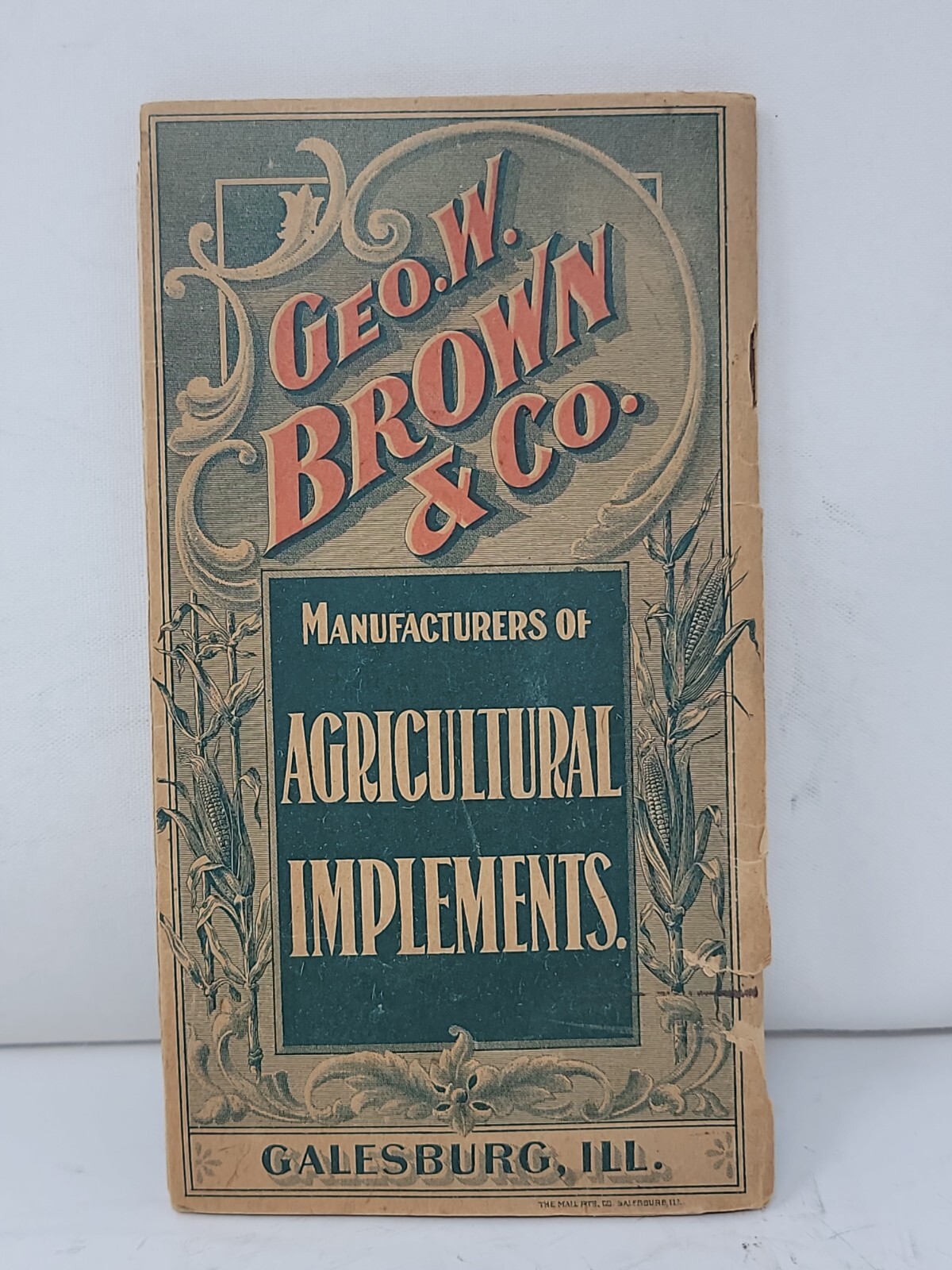Vintage 1800s The Brown Sulky Gang And Walking Plows Pocket Companion Original