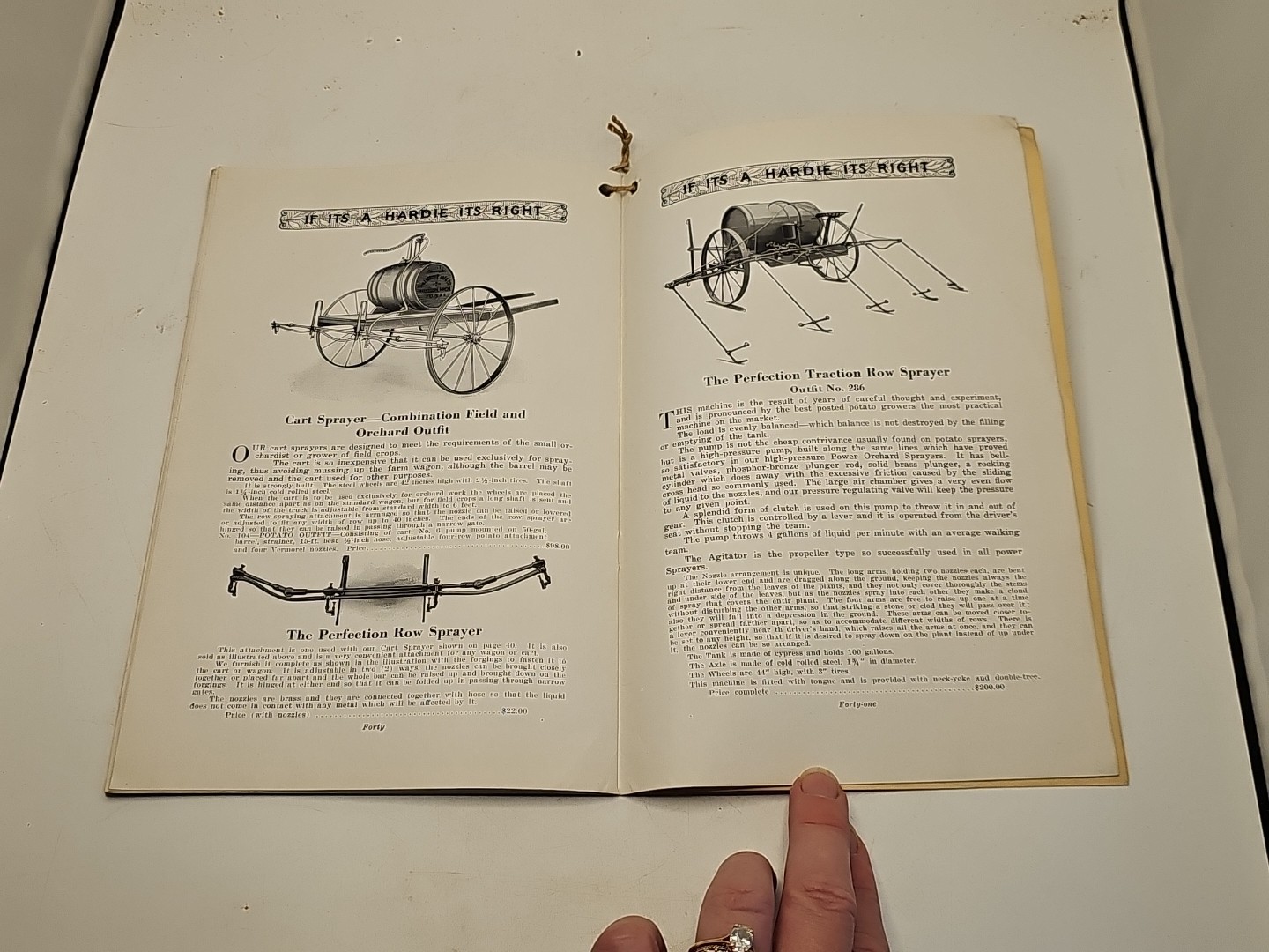 vintage hit miss hardie sprayer tractor avery catalog brochure 1920&rsquo;s