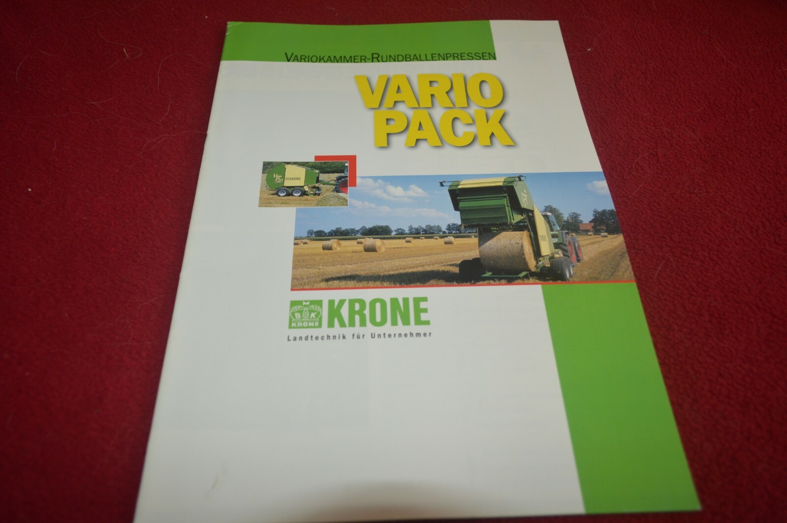 Krone Vario Pack Round Baler Dealer&rsquo;s Brochure FCCA