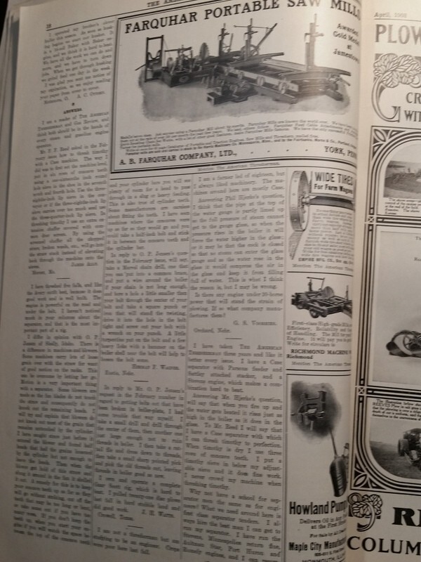 1908 The American Thresherman Complete Magazine Madison WI Many Great Ads !