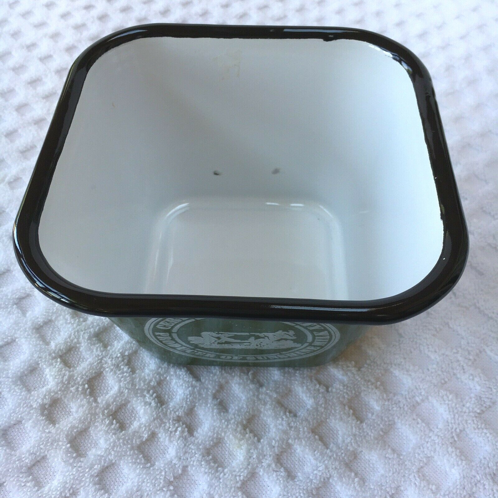 Certified Quality Producer of Sunshine Milk Green Enamel Metal Container Cow