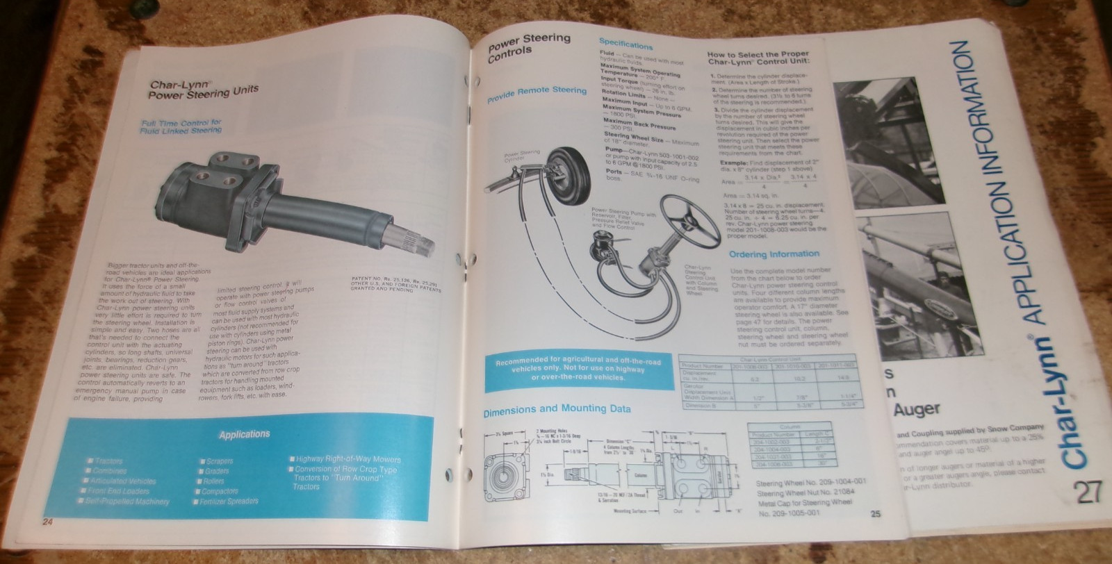 1975 char-lynn hydraulic pumps catalog in good shape used