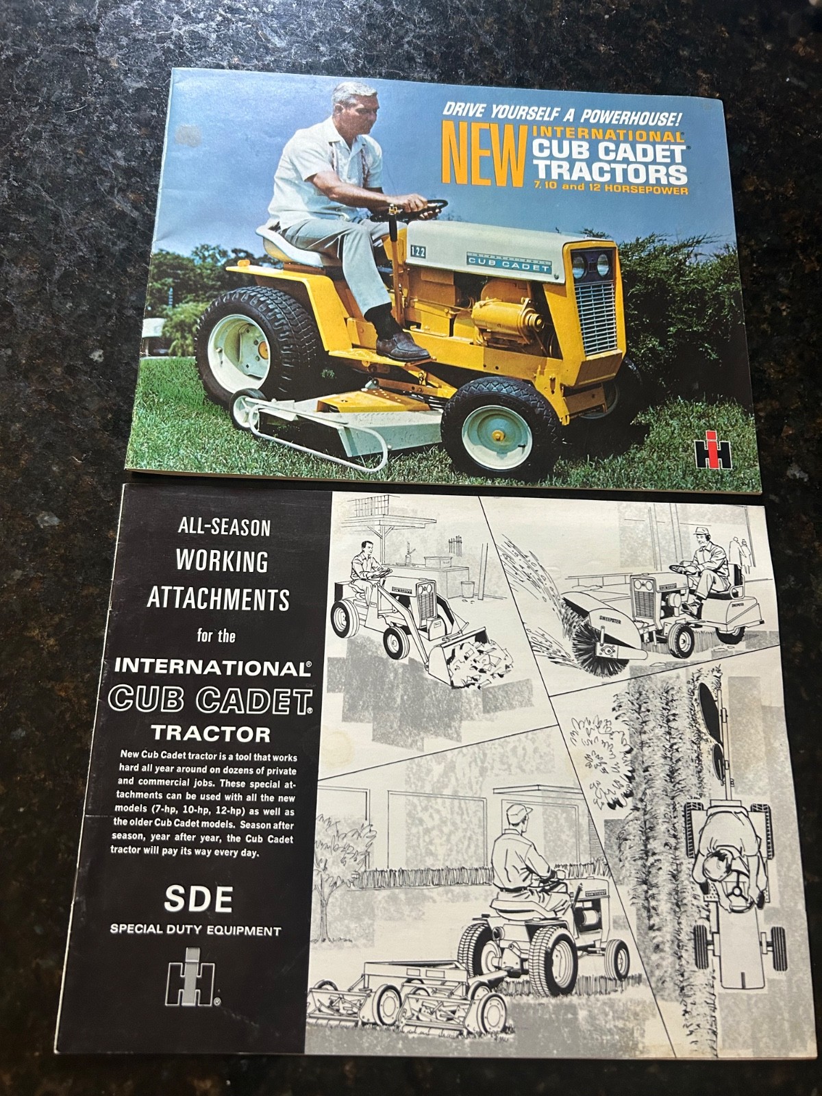Vintage Cub Cadet Brochure Advertising Catalog & Attachment Guide International