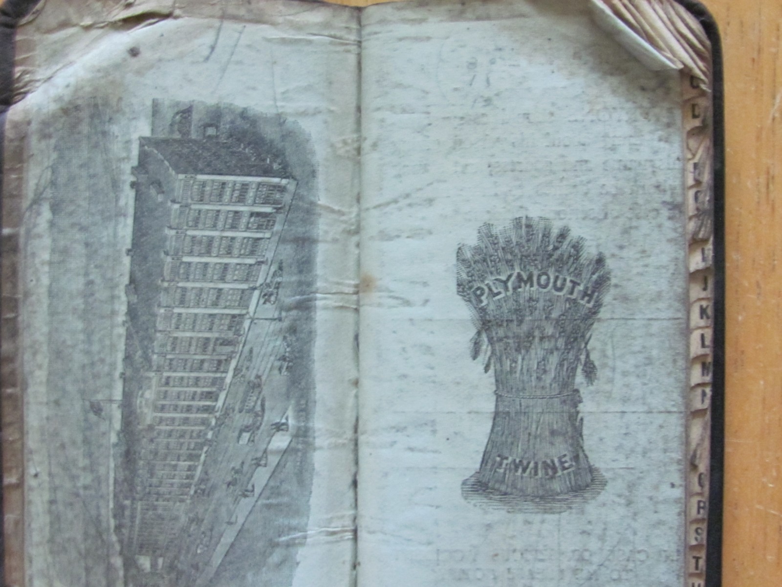 ROUGH 1904 NOTEBOOK LINDSAY BROTHERS MILWAUKEE WI FARM IMPLEMENT DEALER