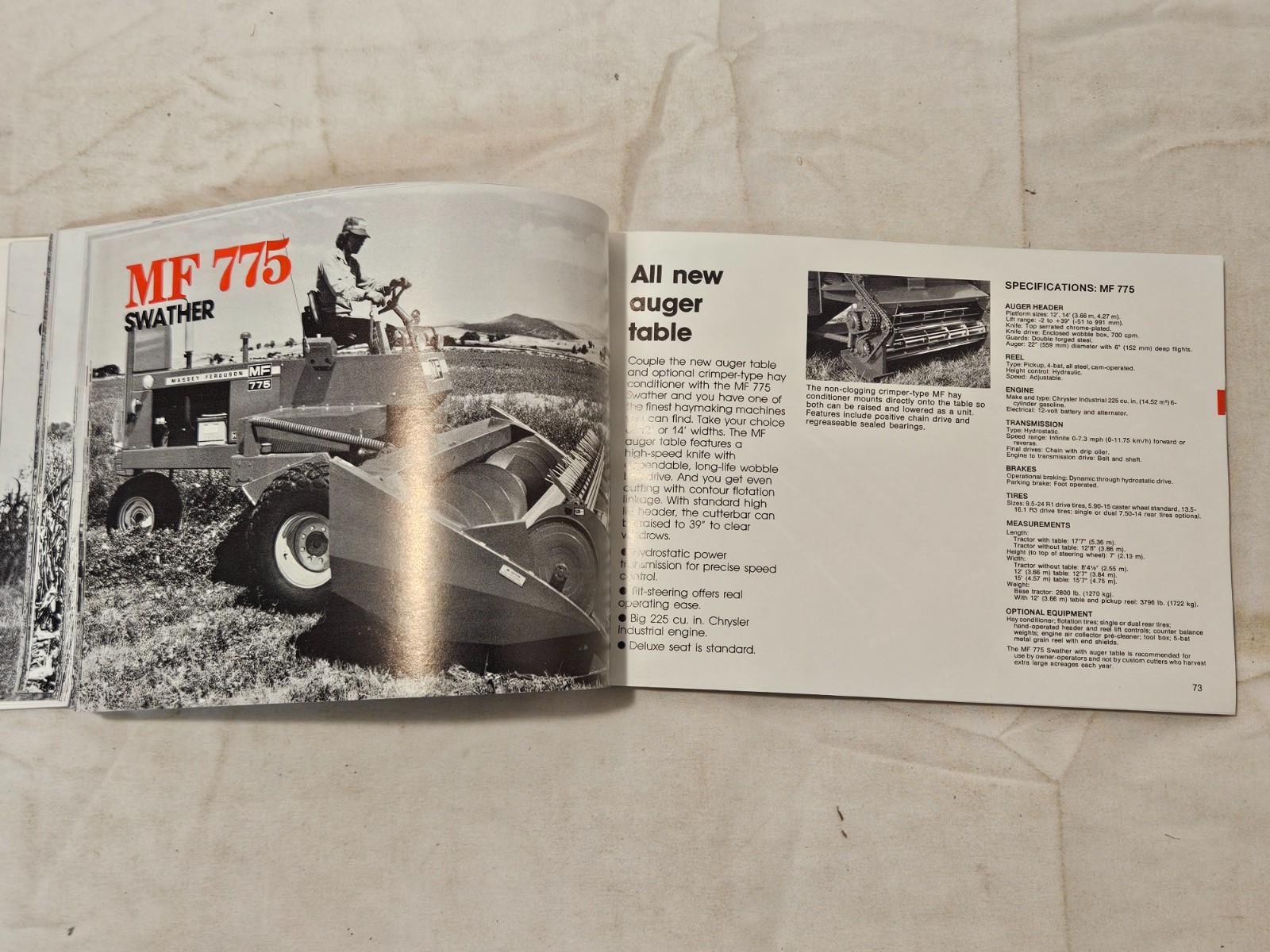 MASSEY-FERGUSON FARM MACHINERY GUIDE 1978 EDITION 212 PAGES