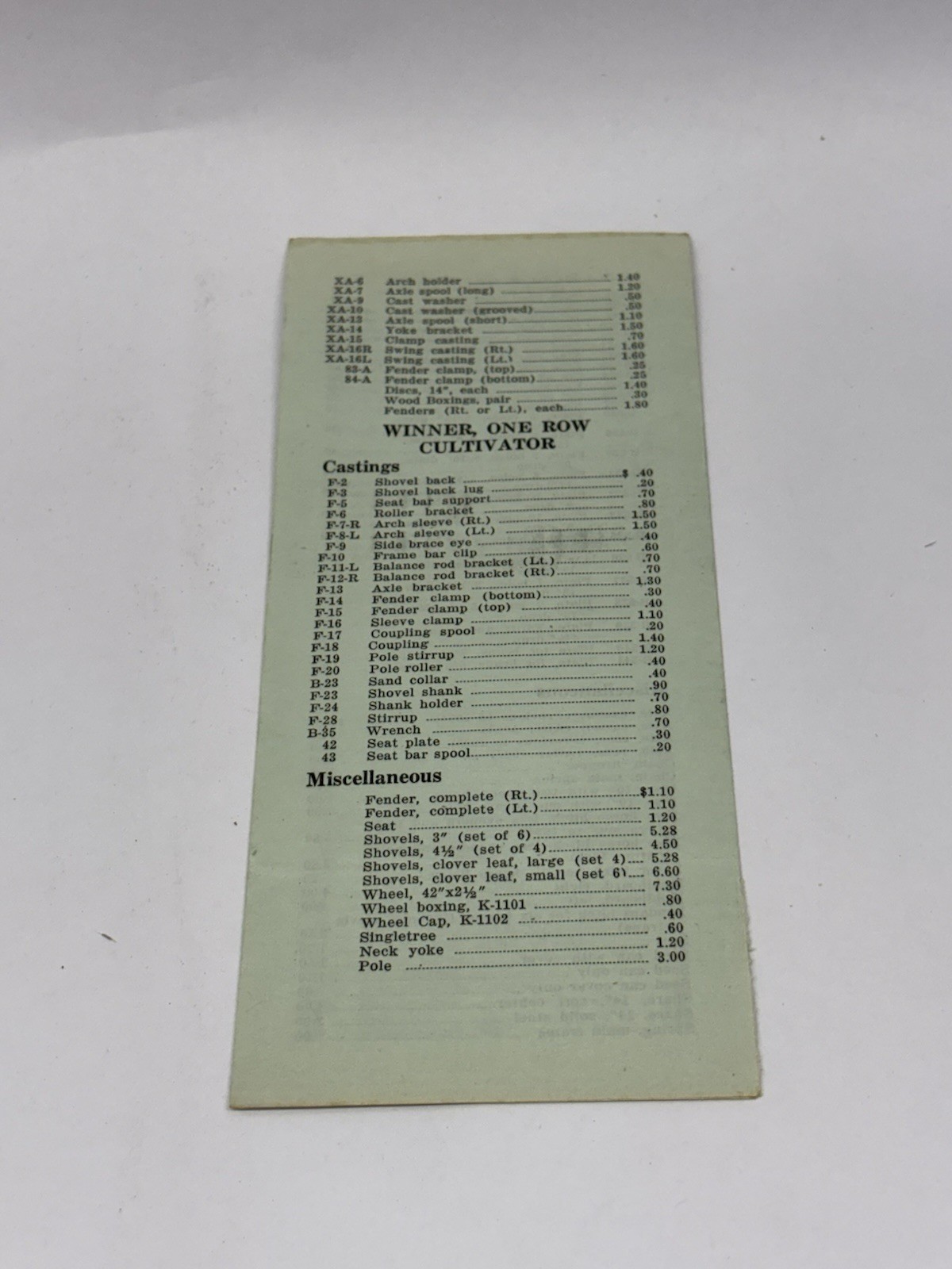 RARE 1920&rsquo;s Chase Plow Co. Lincoln Nebraska NE Repair Brochures
