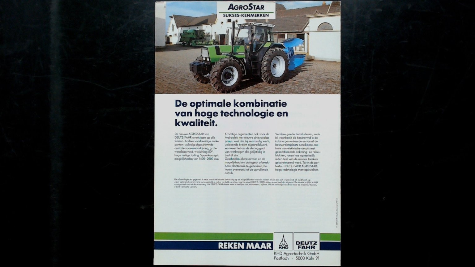 AgroStar Deutz-Fahr DX 4/6 Trekkers Vintage Agricultural Brochure