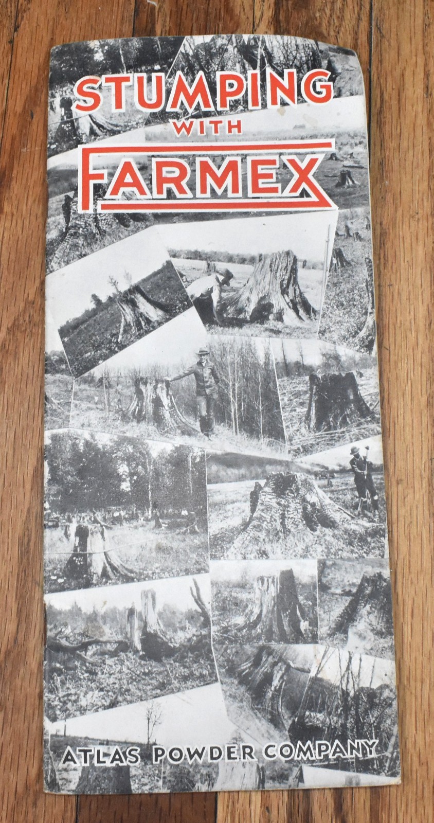 Vintage Atlas Powder Company Stumping with Farmex Farming Sales Brochure
