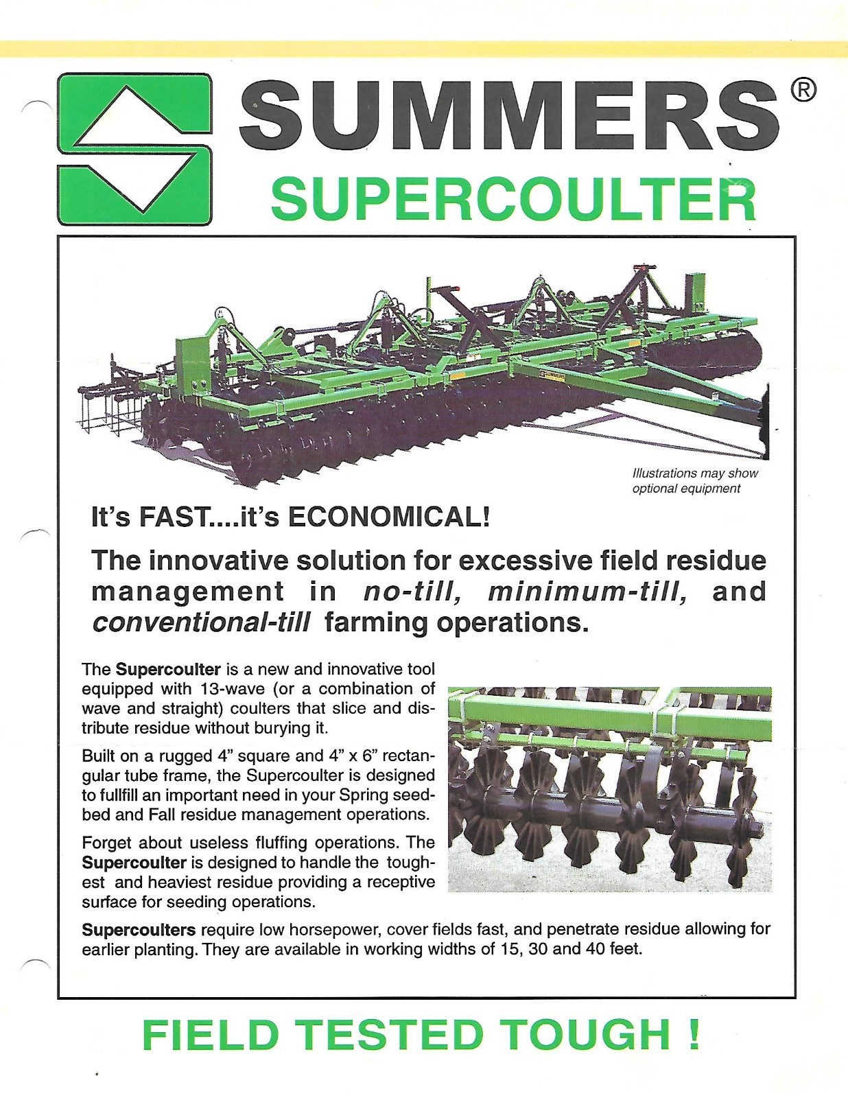 Farm Implement Brochure – Summers – Superchisel – 2000 (F9507)