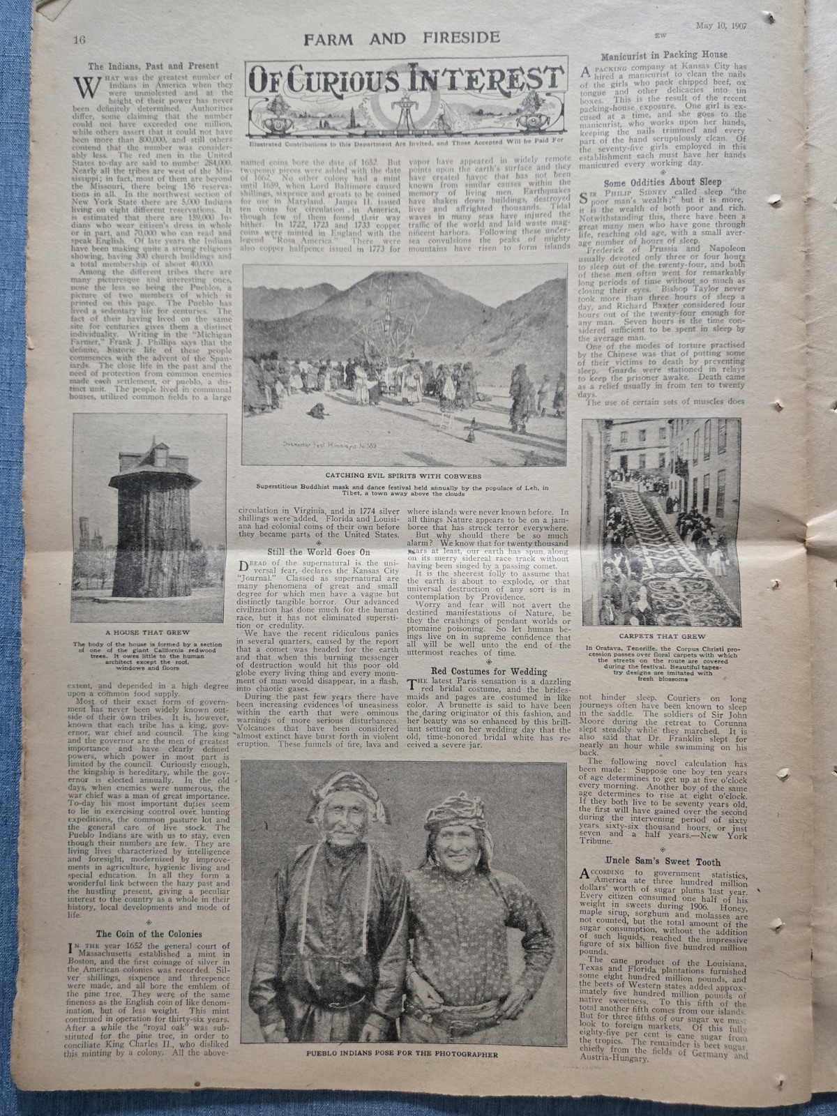 Farm & Fireside Newspaper May 10 1907 Articles News Humor Fashion Ads