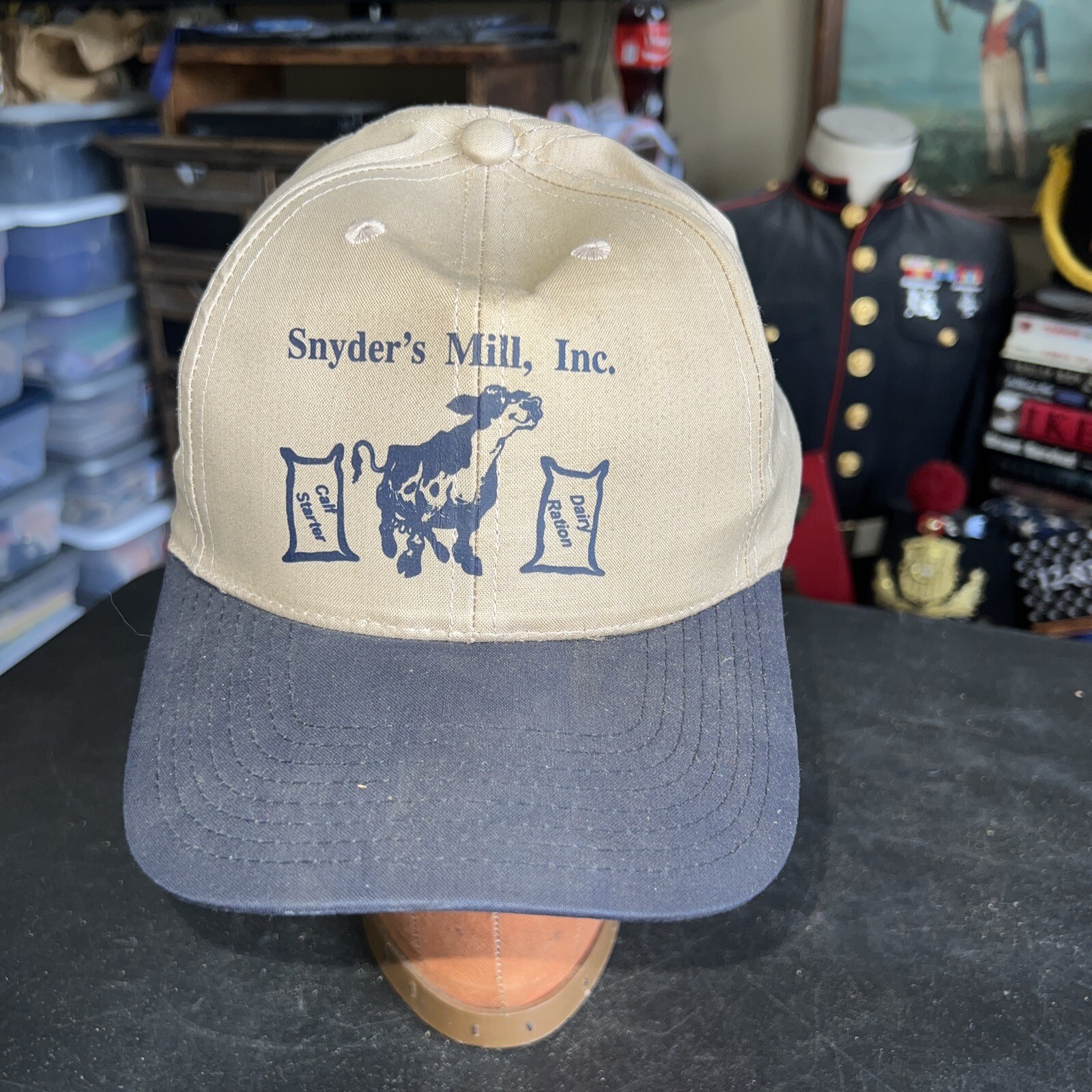 Very Early York County Pa Trucker Hat SNYDER’s MILL Dairy & Calf Feed Farming