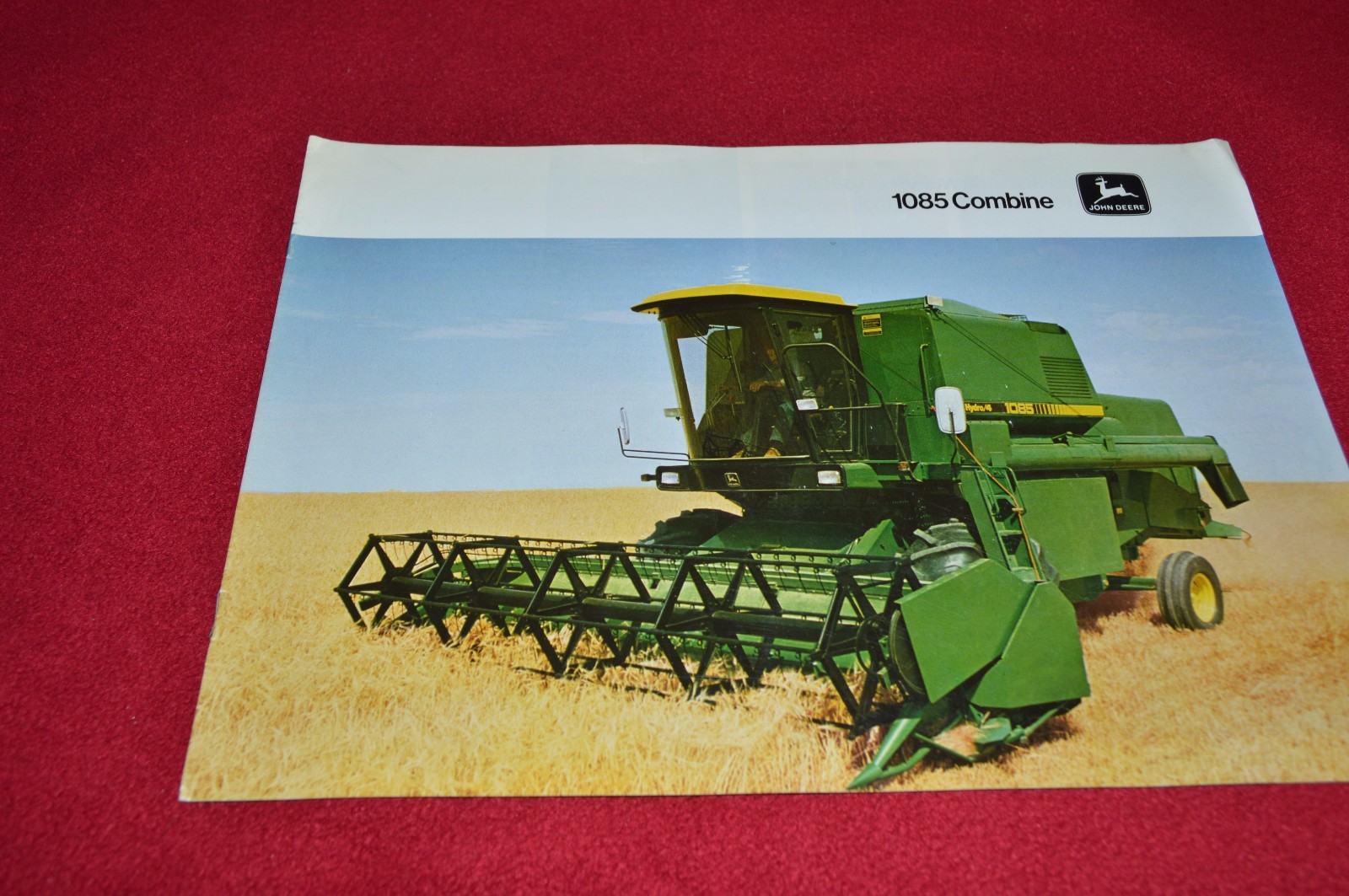 John Deere 1085 Combine In English Dealer&rsquo;s Brochure YABE14