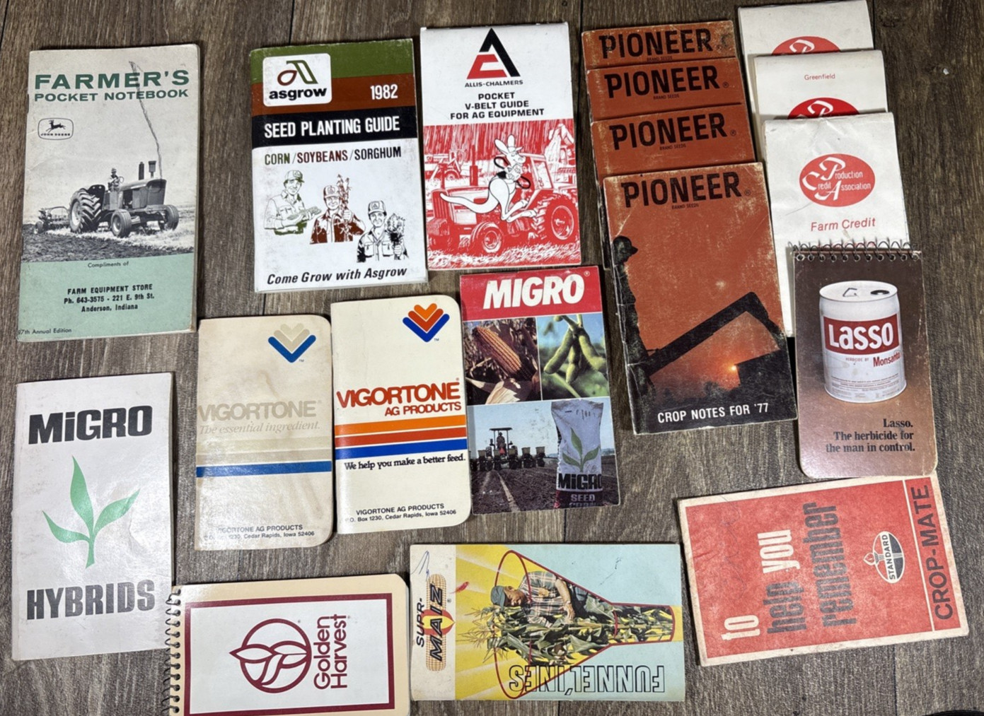 Vintage Agricultural Farmers Advertising Notebooks Crop Booklets