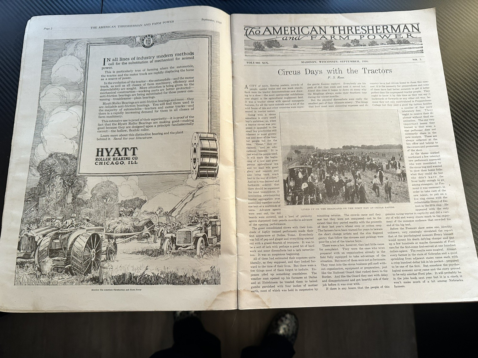 The American Thresherman and Farm Power MAGAZINE 1916 Madison, WIS Vol 19. No 5