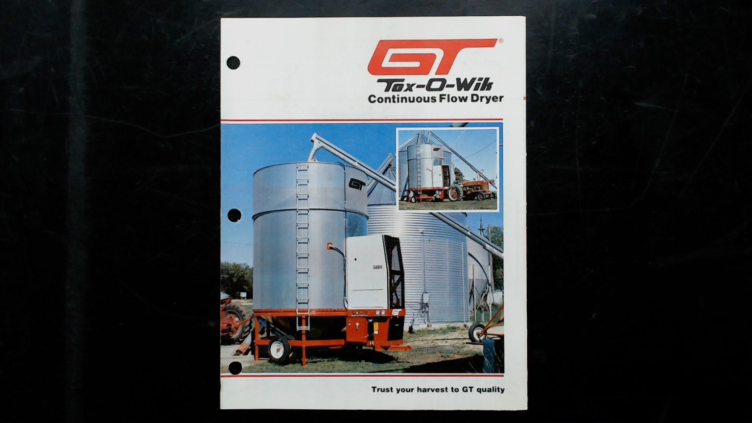 GT Tox-O-Wik Continuous Flow Dryer Vintage Agricultural Brochure 1981