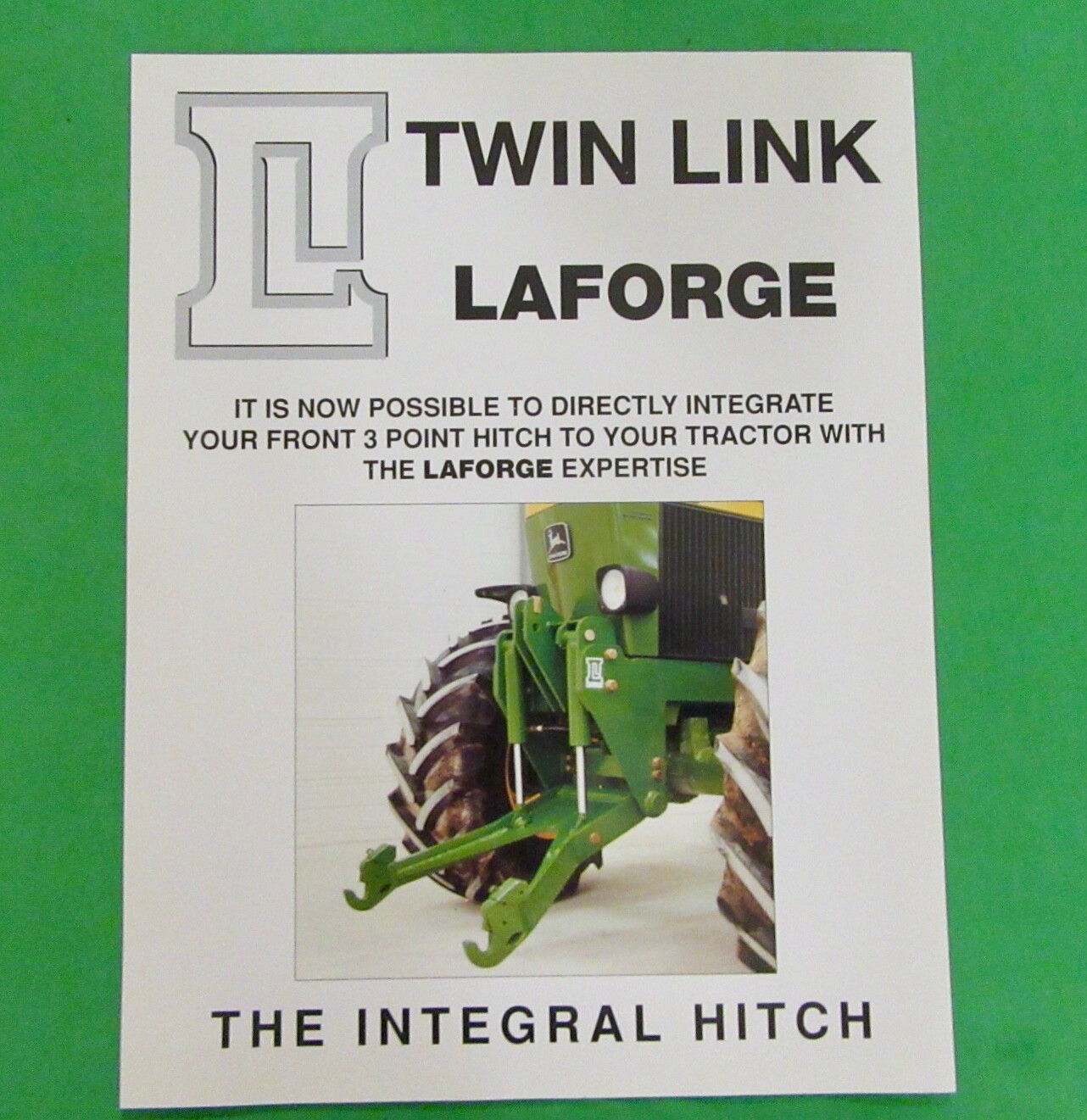 LaForge Front Three Point Hitch Sales Brochure With Prices (1995) 14 pieces