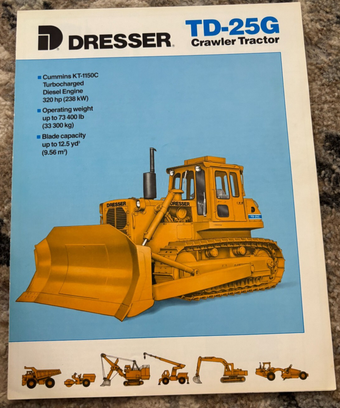 Dresser TD-25G Crawler Tractor Dozer Brochure FCCA