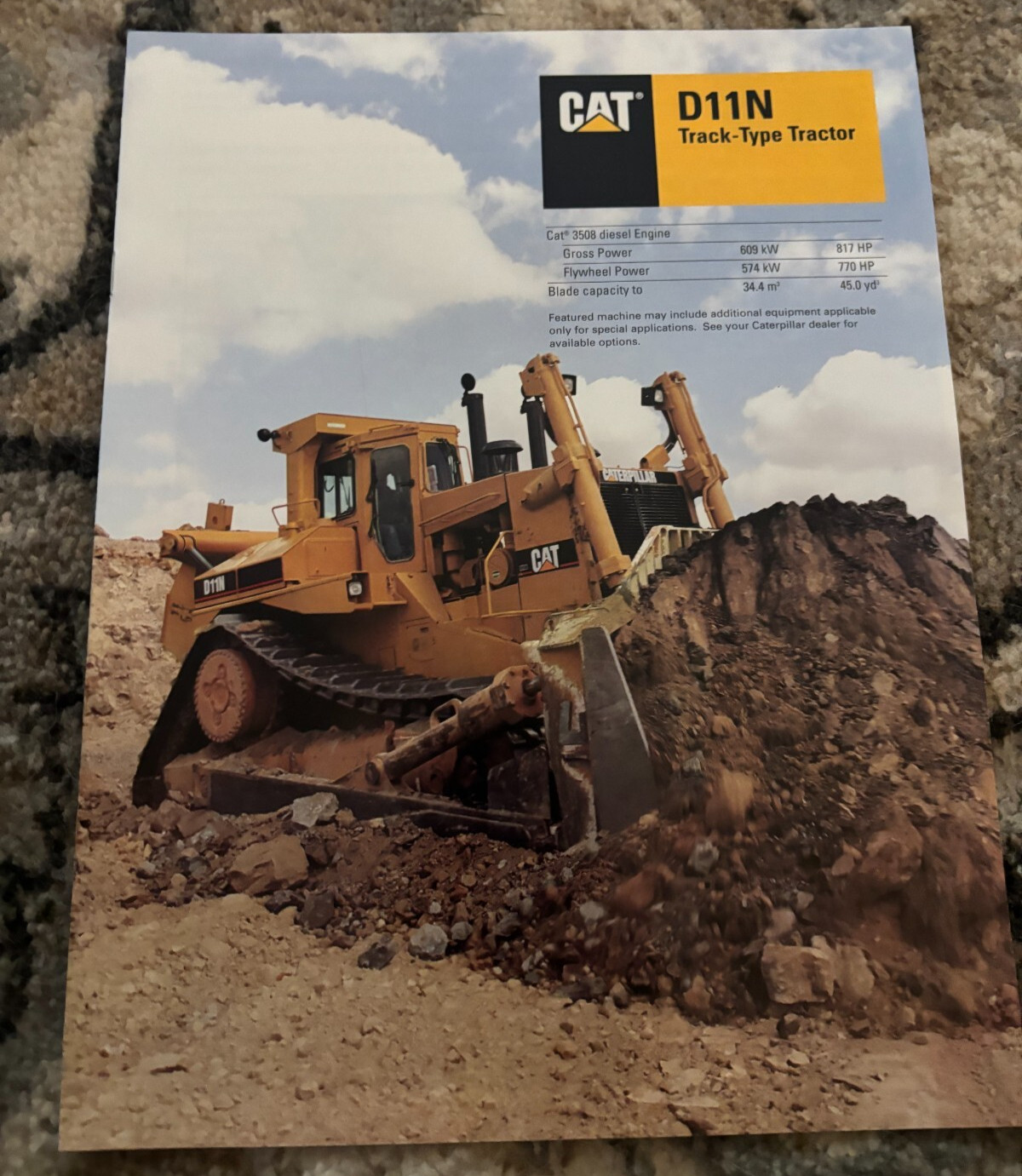Caterpillar CAT D11N Crawler Tractor Dozer Brochure FCCA25