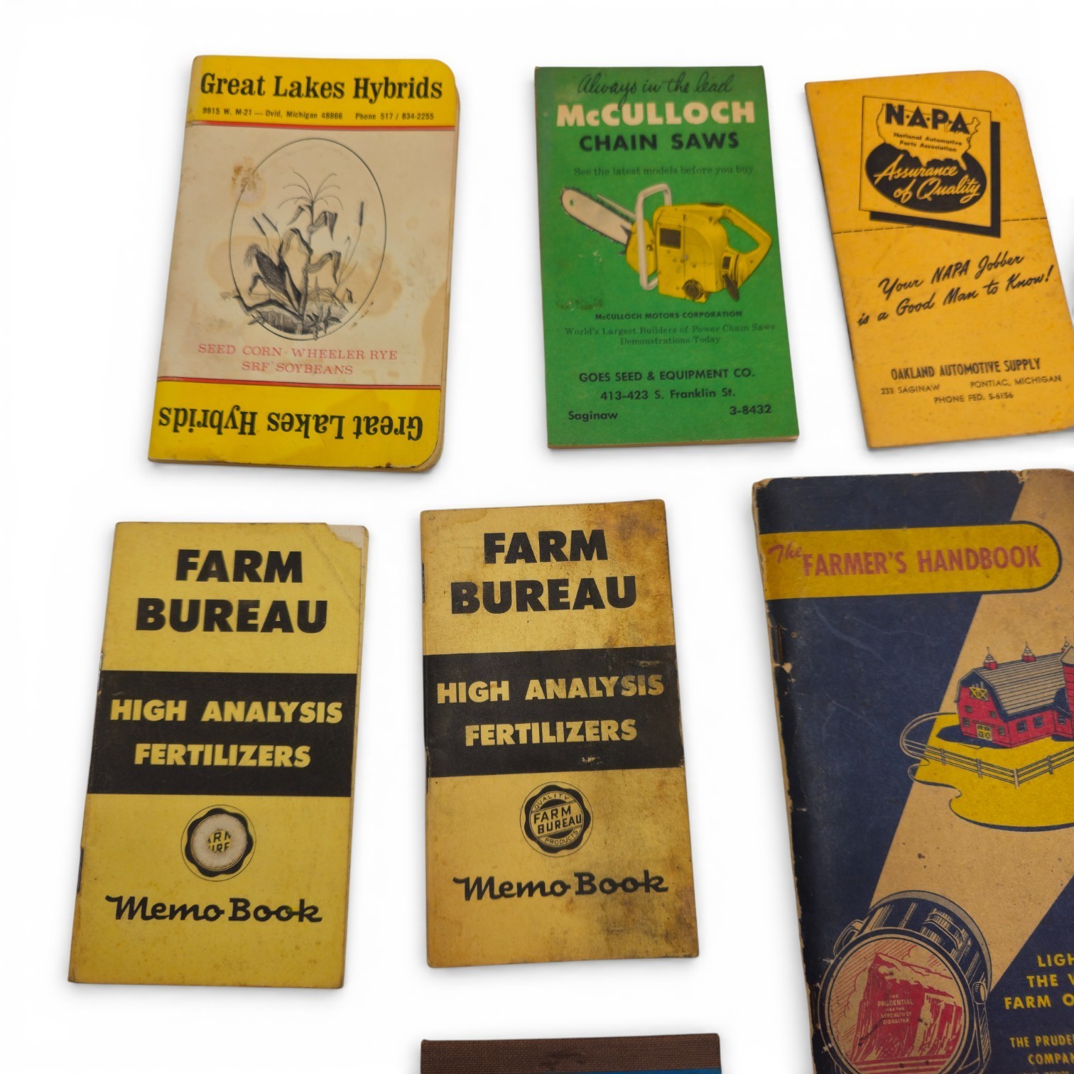 Vintage Promotional Notebooks Lot 14 Farm Agriculture Advertising Memo Books