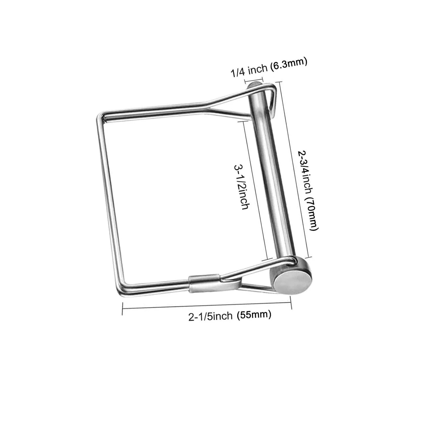 Square Pto Pin Shaft Locking Pin 1/4 pin,Hitch pin,Wire Lock Pin,Safety Coupler