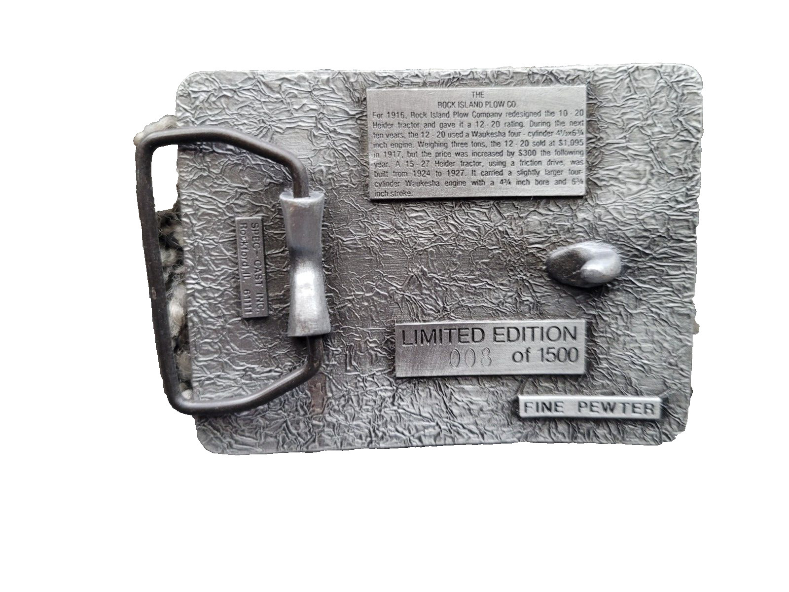 Heider Buckle Model « C » s/n 008